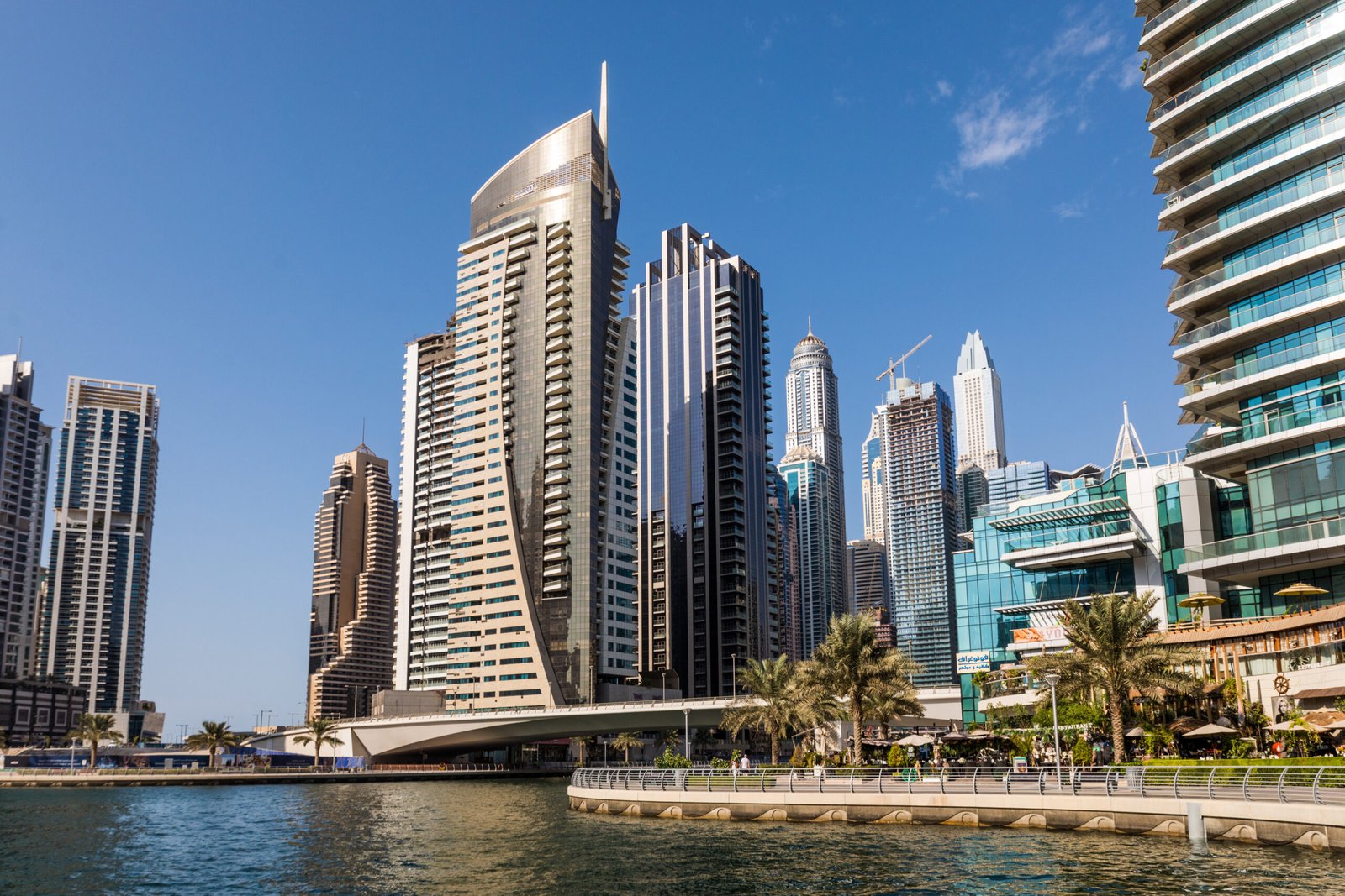 dubai, uae october, 2018. modetn city of the luxury center of dubai, united arab emirates